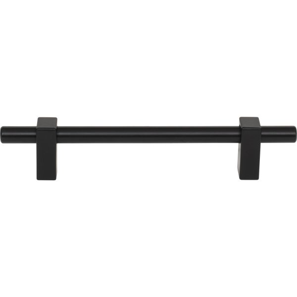 128 mm Center-to-Center Matte Black Larkin Cabinet Bar Pull - Image 3
