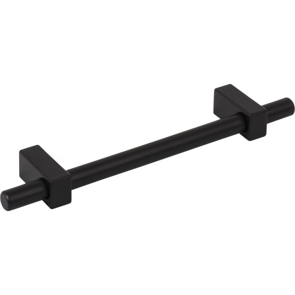 128 mm Center-to-Center Matte Black Larkin Cabinet Bar Pull - Image 4