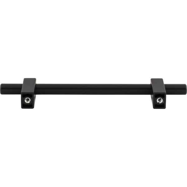 128 mm Center-to-Center Matte Black Larkin Cabinet Bar Pull - Image 5