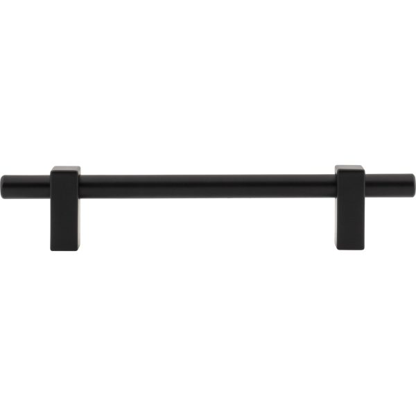 128 mm Center-to-Center Matte Black Larkin Cabinet Bar Pull - Image 6