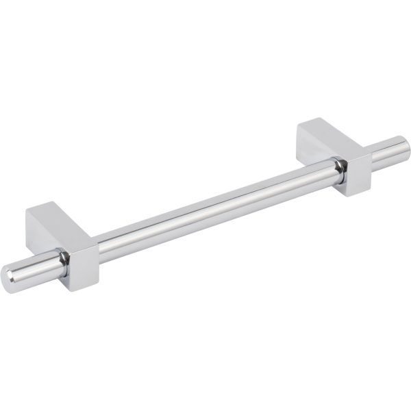 128 mm Center-to-Center Polished Chrome Larkin Cabinet Bar Pull - Image 4