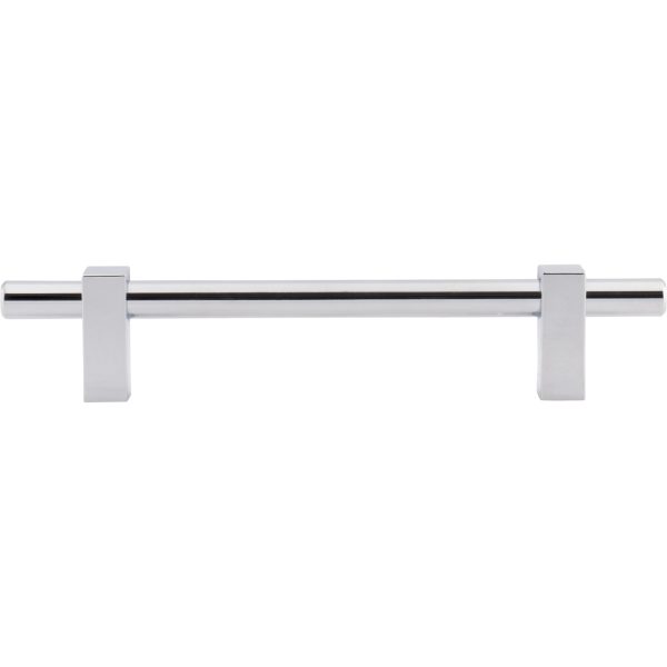 128 mm Center-to-Center Polished Chrome Larkin Cabinet Bar Pull - Image 6