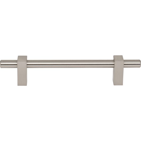 128 mm Center-to-Center Satin Nickel Larkin Cabinet Bar Pull - Image 3
