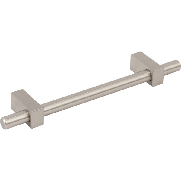 128 mm Center-to-Center Satin Nickel Larkin Cabinet Bar Pull - Image 4