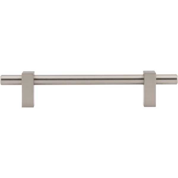 128 mm Center-to-Center Satin Nickel Larkin Cabinet Bar Pull - Image 6