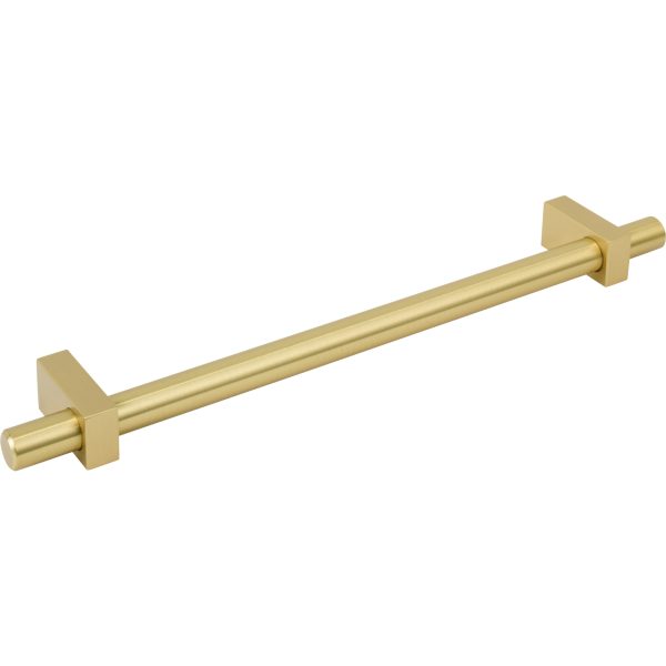 12" Center-to-Center Brushed Gold Larkin Appliance Handle - Image 4