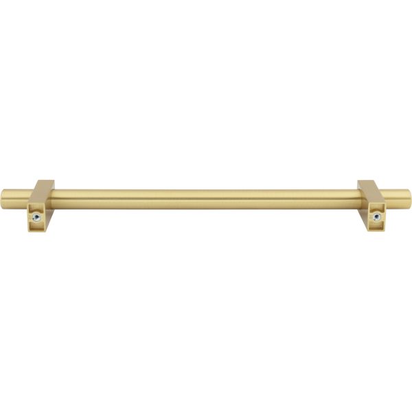 12" Center-to-Center Brushed Gold Larkin Appliance Handle - Image 5