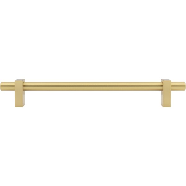 12" Center-to-Center Brushed Gold Larkin Appliance Handle - Image 6