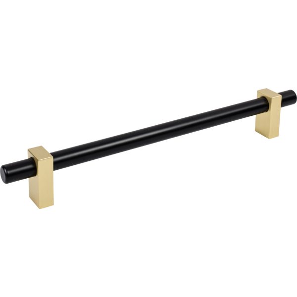 12" Center-to-Center Matte Black with Brushed Gold Larkin Appliance Handle