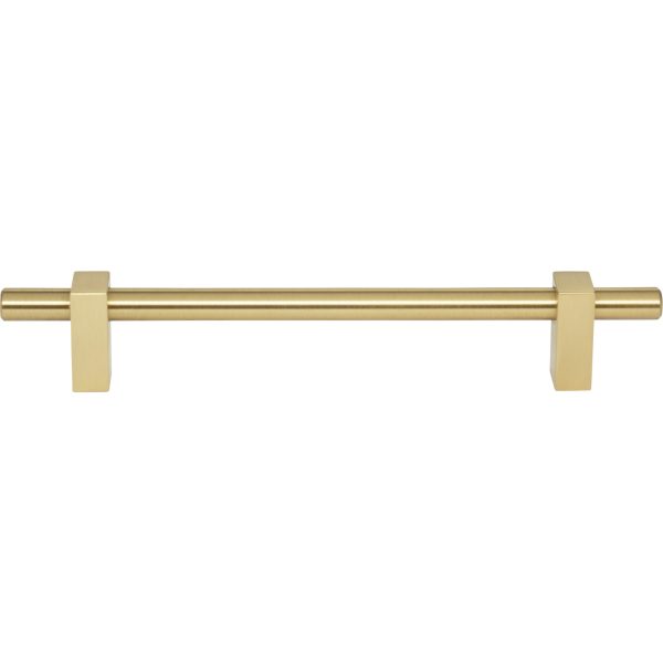 160 mm Center-to-Center Brushed Gold Larkin Cabinet Bar Pull - Image 3