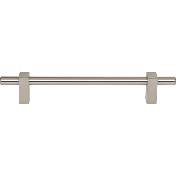 160 mm Center-to-Center Satin Nickel Larkin Cabinet Bar Pull - Image 3