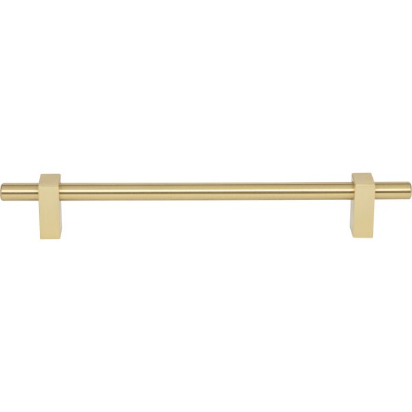 192 mm Center-to-Center Brushed Gold Larkin Cabinet Bar Pull - Image 3