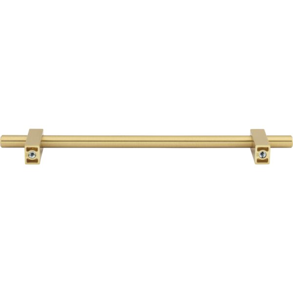 192 mm Center-to-Center Brushed Gold Larkin Cabinet Bar Pull - Image 5