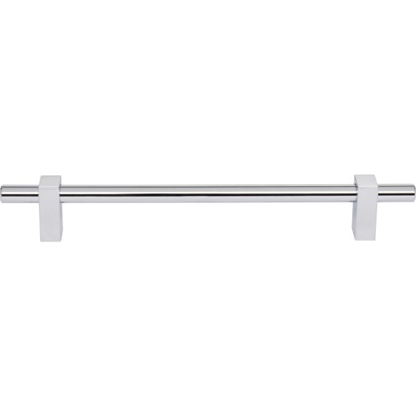 192 mm Center-to-Center Polished Chrome Larkin Cabinet Bar Pull - Image 3