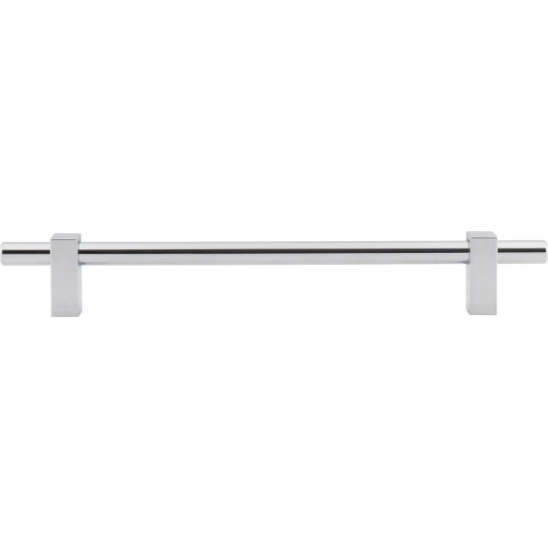 192 mm Center-to-Center Polished Chrome Larkin Cabinet Bar Pull - Image 6