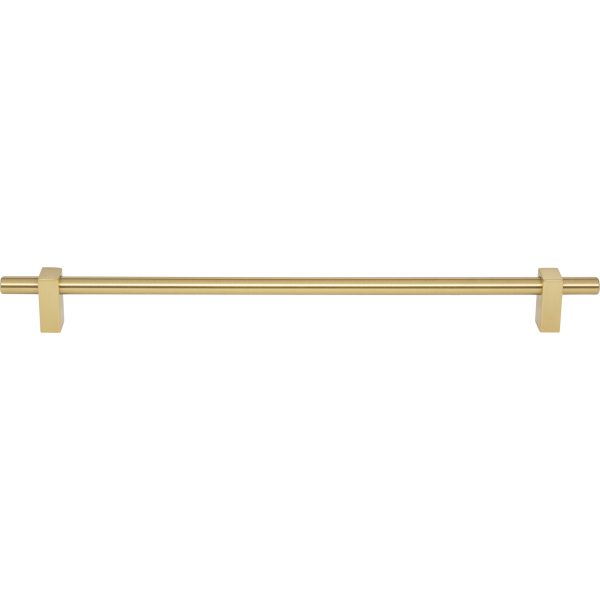305 mm Center-to-Center Brushed Gold Larkin Cabinet Bar Pull - Image 3