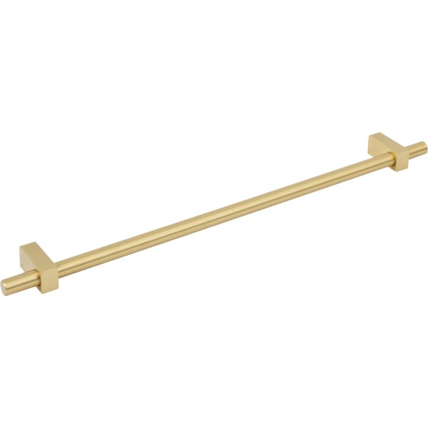 305 mm Center-to-Center Brushed Gold Larkin Cabinet Bar Pull - Image 4