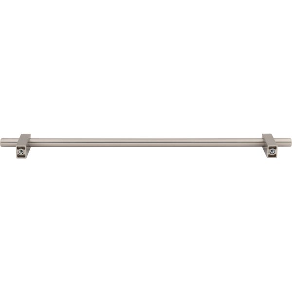 305 mm Center-to-Center Satin Nickel Larkin Cabinet Bar Pull - Image 5