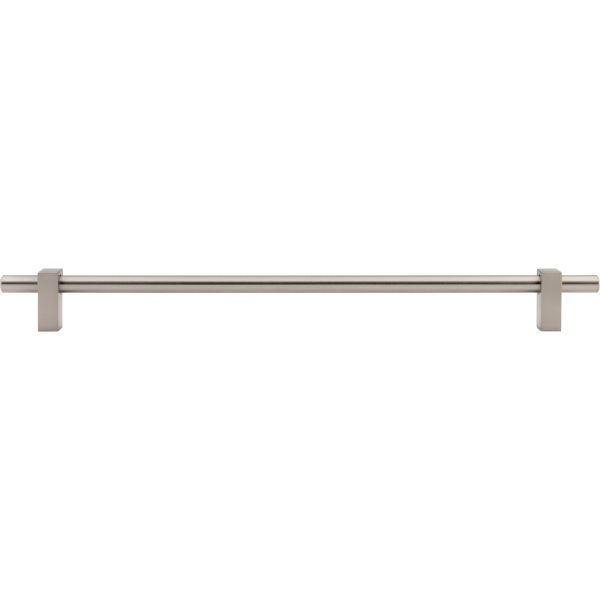305 mm Center-to-Center Satin Nickel Larkin Cabinet Bar Pull - Image 6