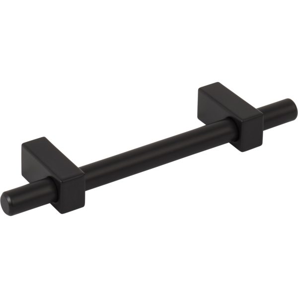 96 mm Center-to-Center Matte Black Larkin Cabinet Bar Pull - Image 4