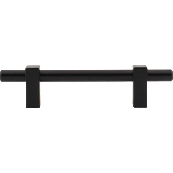 96 mm Center-to-Center Matte Black Larkin Cabinet Bar Pull - Image 6