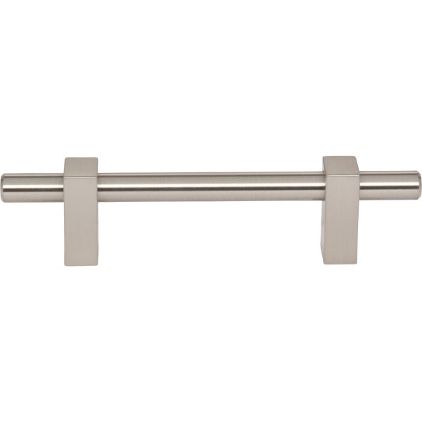 96 mm Center-to-Center Satin Nickel Larkin Cabinet Bar Pull - Image 3
