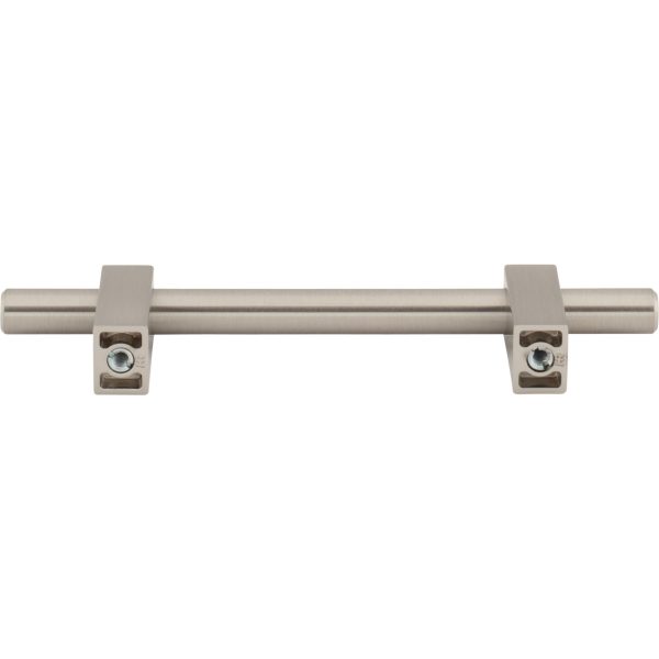 96 mm Center-to-Center Satin Nickel Larkin Cabinet Bar Pull - Image 5