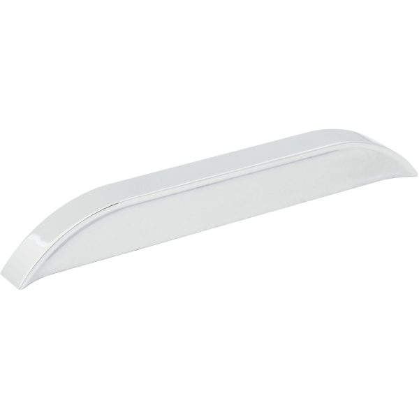 128 mm / 160 mm Center-to-Center Polished Chrome Elara Cabinet Pinch Pull