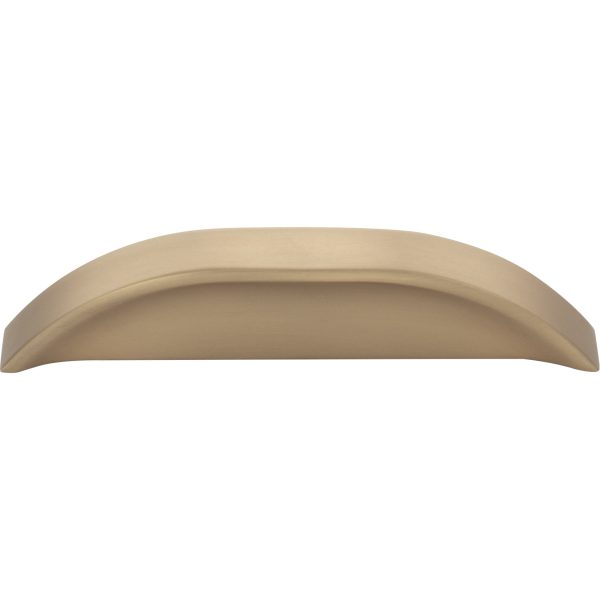 3" / 96 mm Center-to-Center Satin Bronze Elara Cabinet Pinch Pull - Image 3