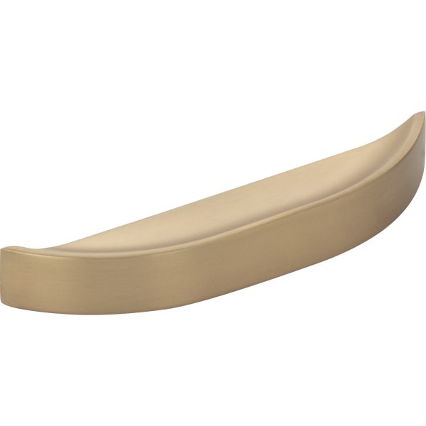 3" / 96 mm Center-to-Center Satin Bronze Elara Cabinet Pinch Pull - Image 4