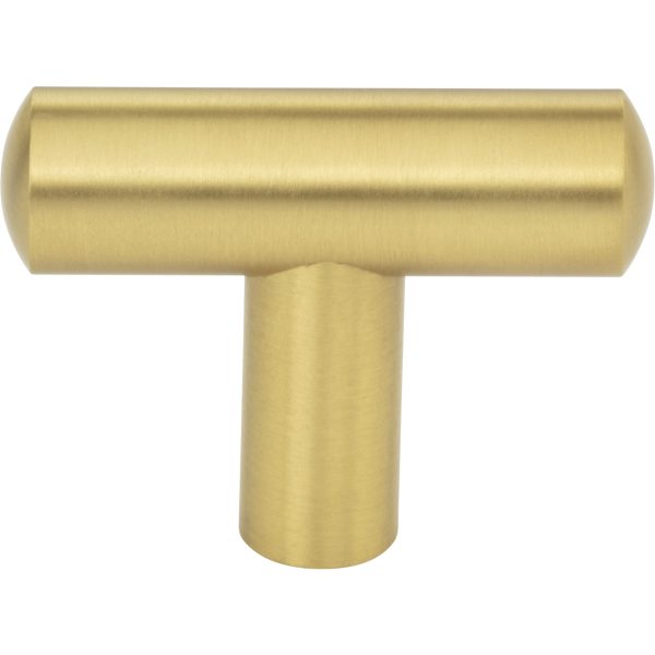 1-7/8" Overall Length Brushed Gold Key West Cabinet Bar Pull