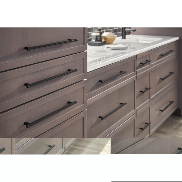 1-7/8" Overall Length Matte Black Key West Cabinet Bar Pull - Image 6