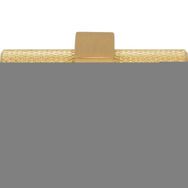 2-3/8" Overall Length Brushed Gold Larkin Knurled "T" Knob - Image 3