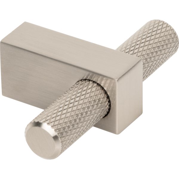 2-3/8" Overall Length Satin Nickel Larkin Knurled "T" Knob - Image 4