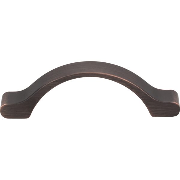 3" Center-to-Center Brushed Oil Rubbed Bronze Arched Seaver Cabinet Pull - Image 3