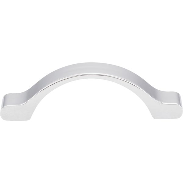 3" Center-to-Center Polished Chrome Arched Seaver Cabinet Pull - Image 3