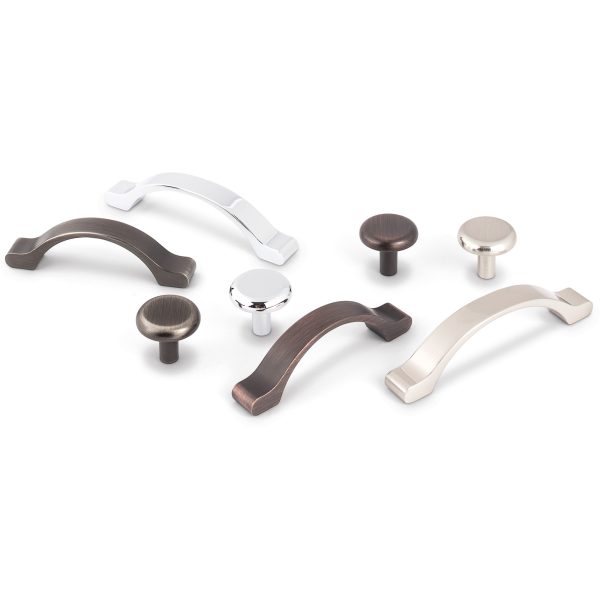 3" Center-to-Center Polished Chrome Arched Seaver Cabinet Pull - Image 5