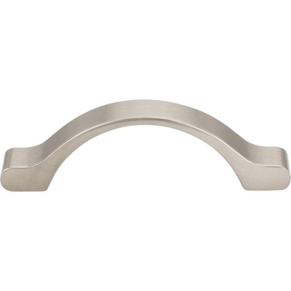 3" Center-to-Center Satin Nickel Arched Seaver Cabinet Pull - Image 3