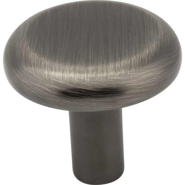 1-1/4" Diameter Brushed Pewter Round Seaver Cabinet Knob