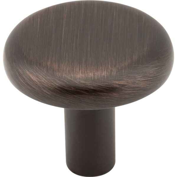 1-1/4" Diameter Brushed Oil Rubbed Bronze Round Seaver Cabinet Knob