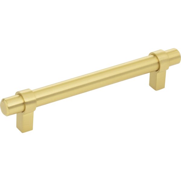 128 mm Center-to-Center Brushed Gold Key Grande Cabinet Bar Pull