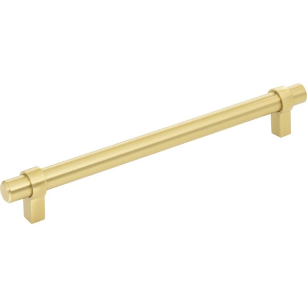 192 mm Center-to-Center Brushed Gold Key Grande Cabinet Bar Pull