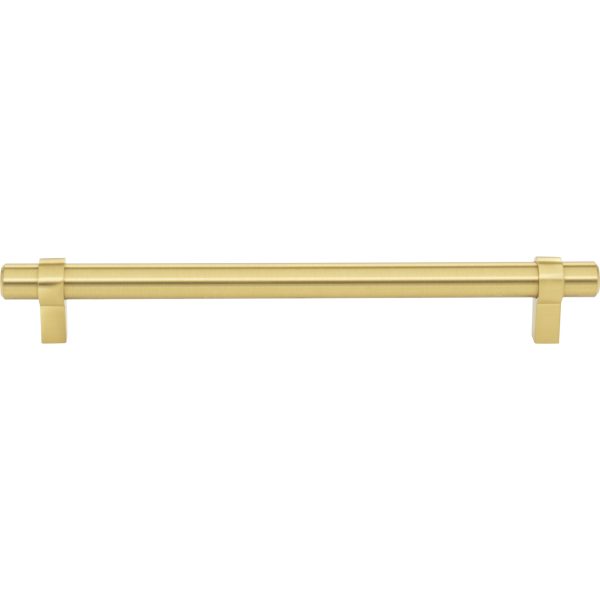 192 mm Center-to-Center Brushed Gold Key Grande Cabinet Bar Pull - Image 3