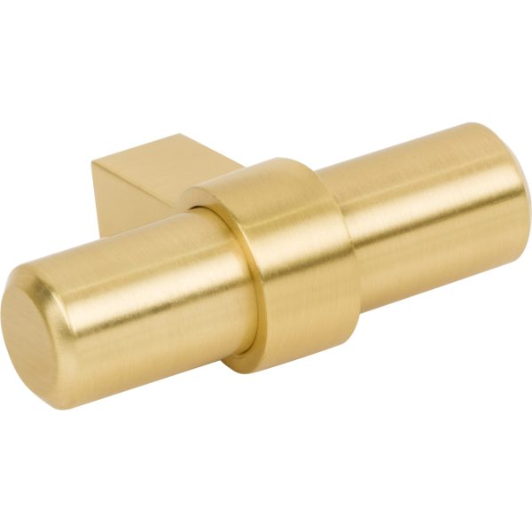 2" Overall Length Brushed Gold Key Grande Cabinet "T" Knob - Image 4