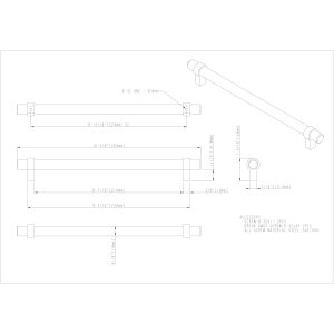Key Grande Cabinet Pull in Satin Nickel