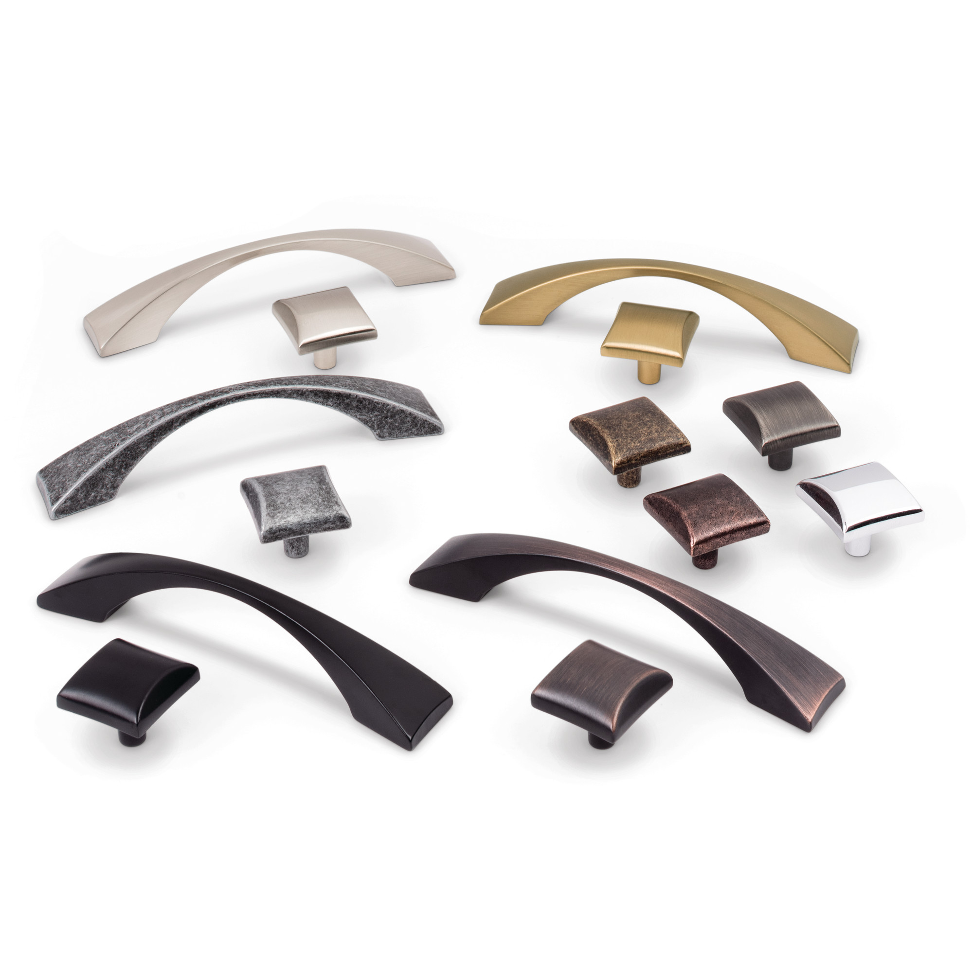 96 mm Center-to-Center Satin Bronze Square Glendale Cabinet Pull - Image 6