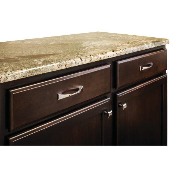 96 mm Center-to-Center Satin Nickel Square Glendale Cabinet Pull - Image 4
