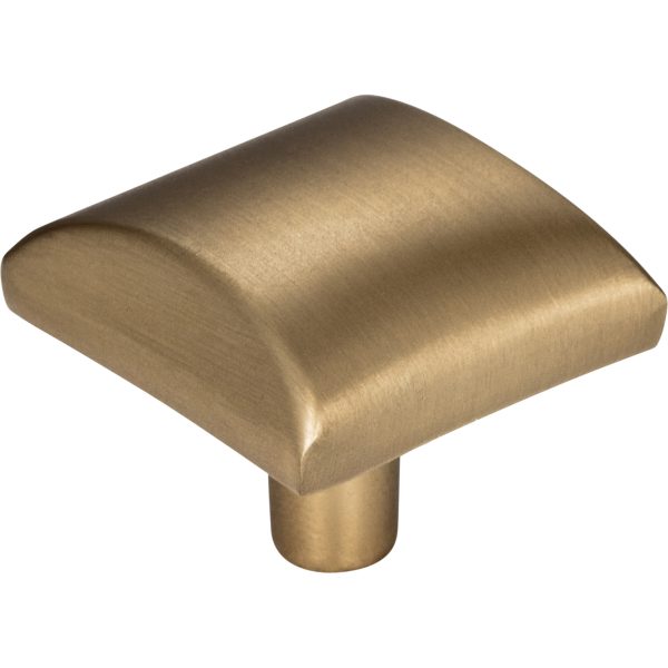 1-1/8" Overall Length Satin Bronze Square Glendale Cabinet Knob