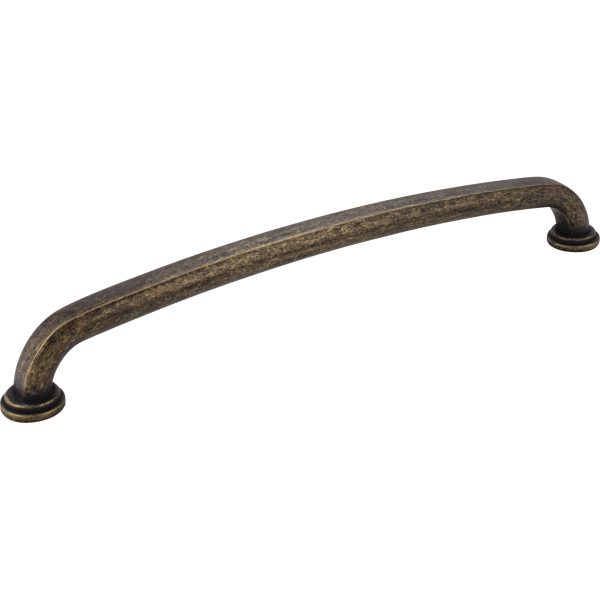 12" Center-to-Center Distressed Antique Brass Bremen 1 Appliance Handle