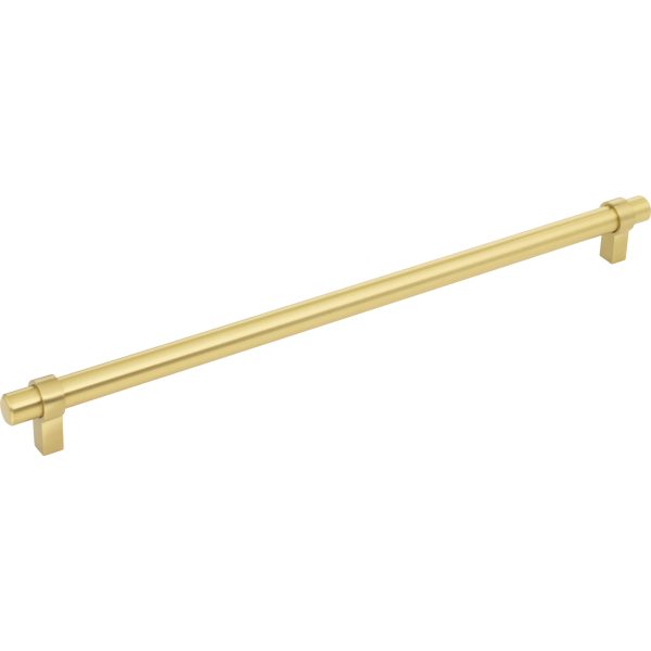 319 mm Center-to-Center Brushed Gold Key Grande Cabinet Bar Pull